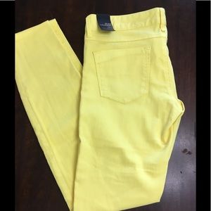 Express Bright Yellow Skinny Jeans